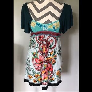 Free People Beaded Tunic Top